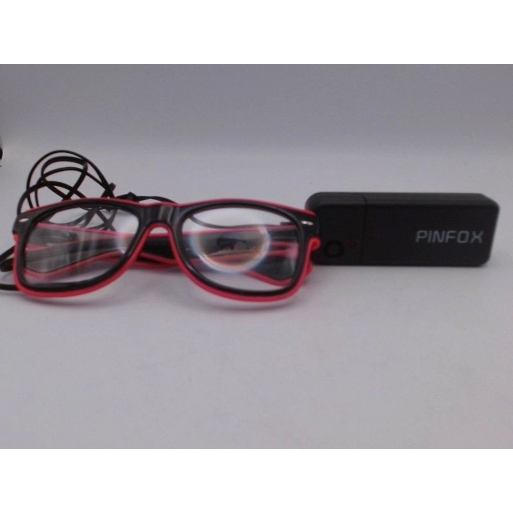 Pinfix LED Neon EL Wie Rave Glasses, BRAND NEW / NO BOX